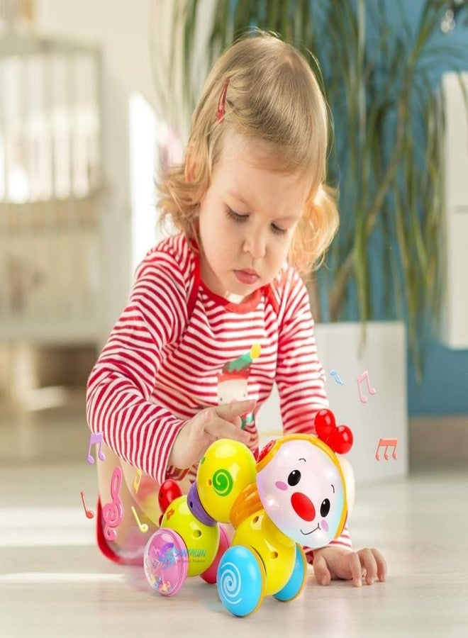 SANTALON Caterpillar Press & Go Musical Toy | Crawling Caterpillar Toys with Music & Light for 1 Year Old Girls & Boys | Baby Toys 12+ Months | 1st Birthday Gifts for Kids [Multicolor] - Image 5
